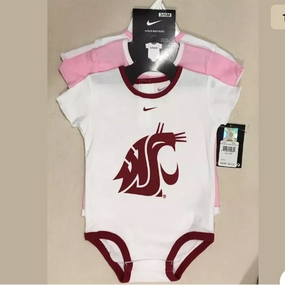 NIKE Washington State Cougars Team Baby Bodysuit - Picture 1 of 8